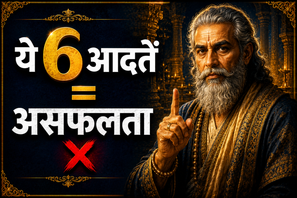 विदुर नीति: सफलता रोकने वाली 6 आदतें - और हर एक का समाधान विदुर नीति: सफलता रोकने वाली 6 आदतें
