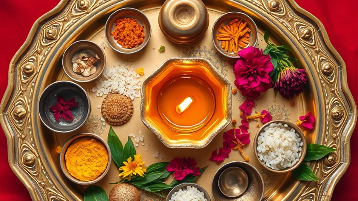 पंचदेव पूजन विधि मंत्र सहित: घर पर ऐसे करें पंचदेवता पूजा, संपूर्ण विधि पंचदेव पूजा सामग्री: पीतल की थाली में रोली, हल्दी, चावल, फूल, पत्ते, सुपारी और दीपक