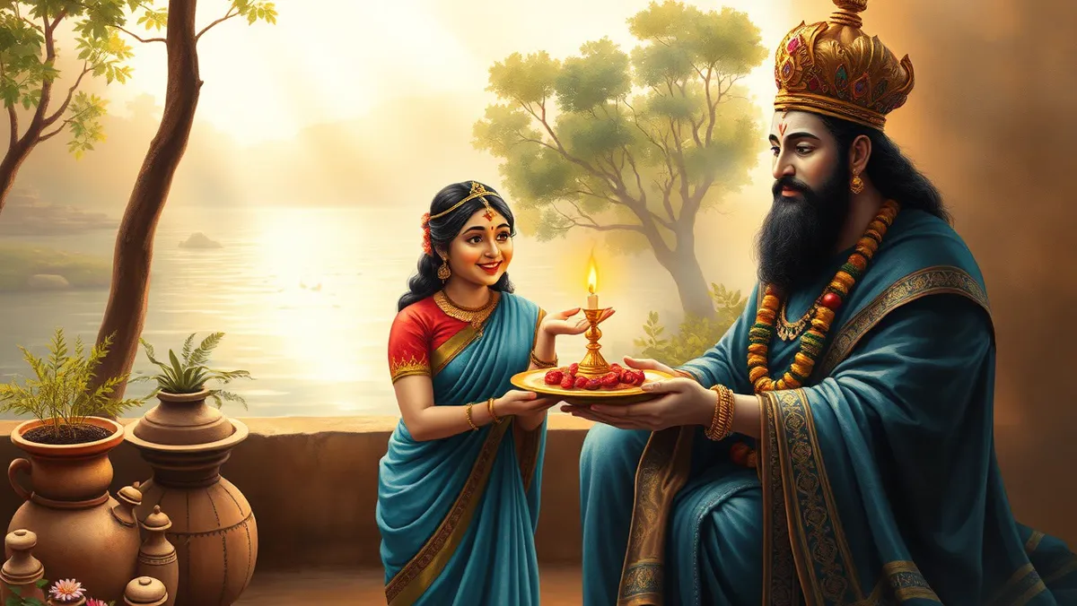 भाई दूज 2026: पूरी कथा, तिलक का शुभ मुहूर्त, पूजा विधि और थाली की सामग्री Bhai Dooj ki katha: यमुना जी अपने भाई यमराज का दीपक और मिठाई की थाली से स्वागत करती हुईं